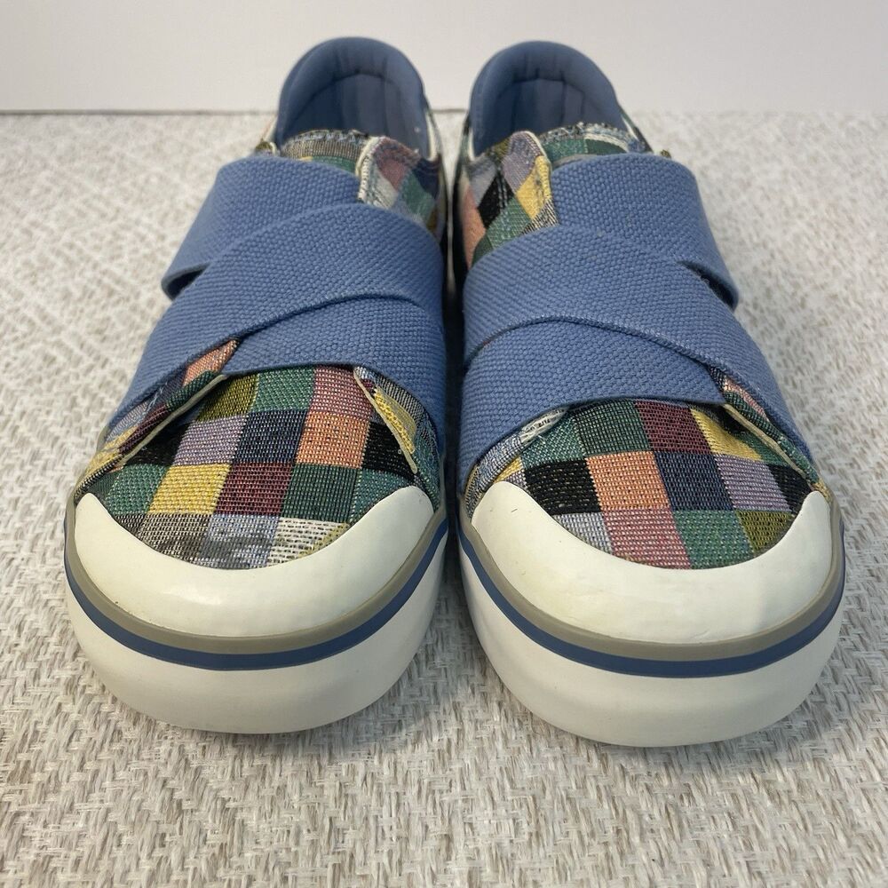 Keen Womens 5.5 Elsa III Gore Patchwork Slip-On Blue Straps Sneakers Open Box - Picture 5 of 8